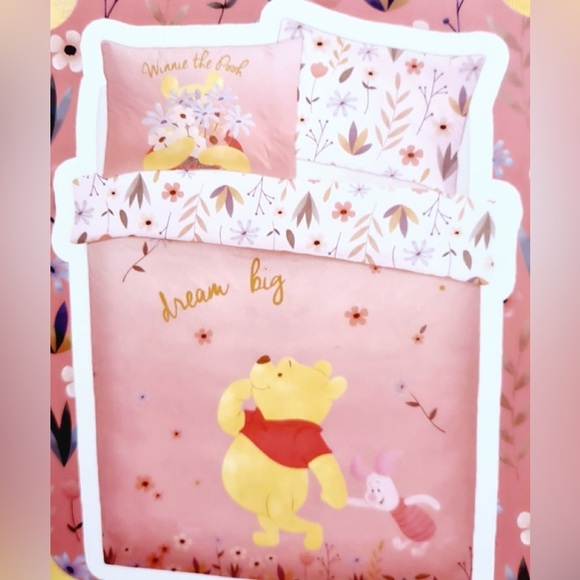 Winnie The Pooh Disney Duvet Cover Bedding Set Double Primark Home Ireland EUC - Picture 2 of 10
